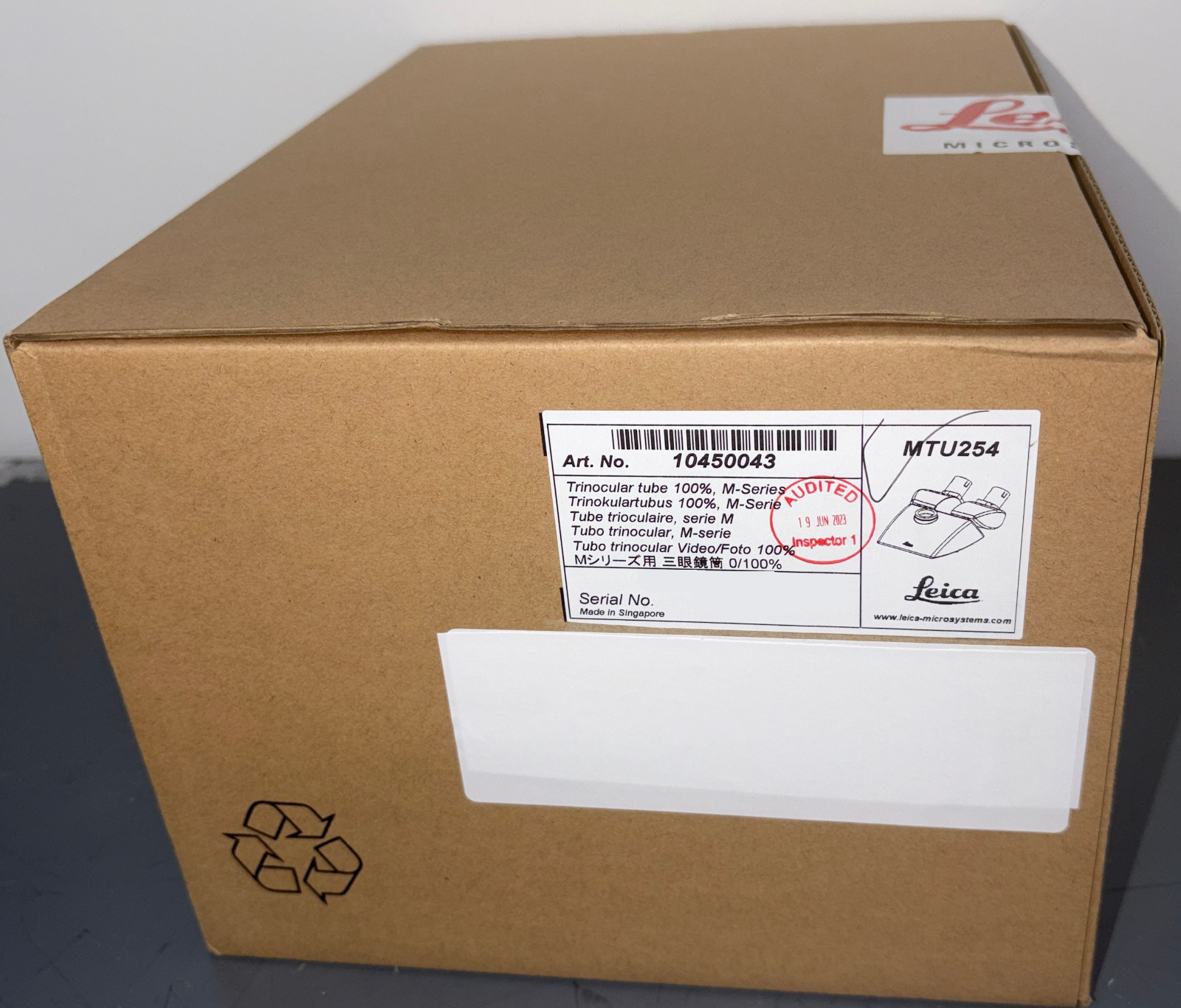 Leica 10450043 Trinocular tube 100% M-series, in Original Box
