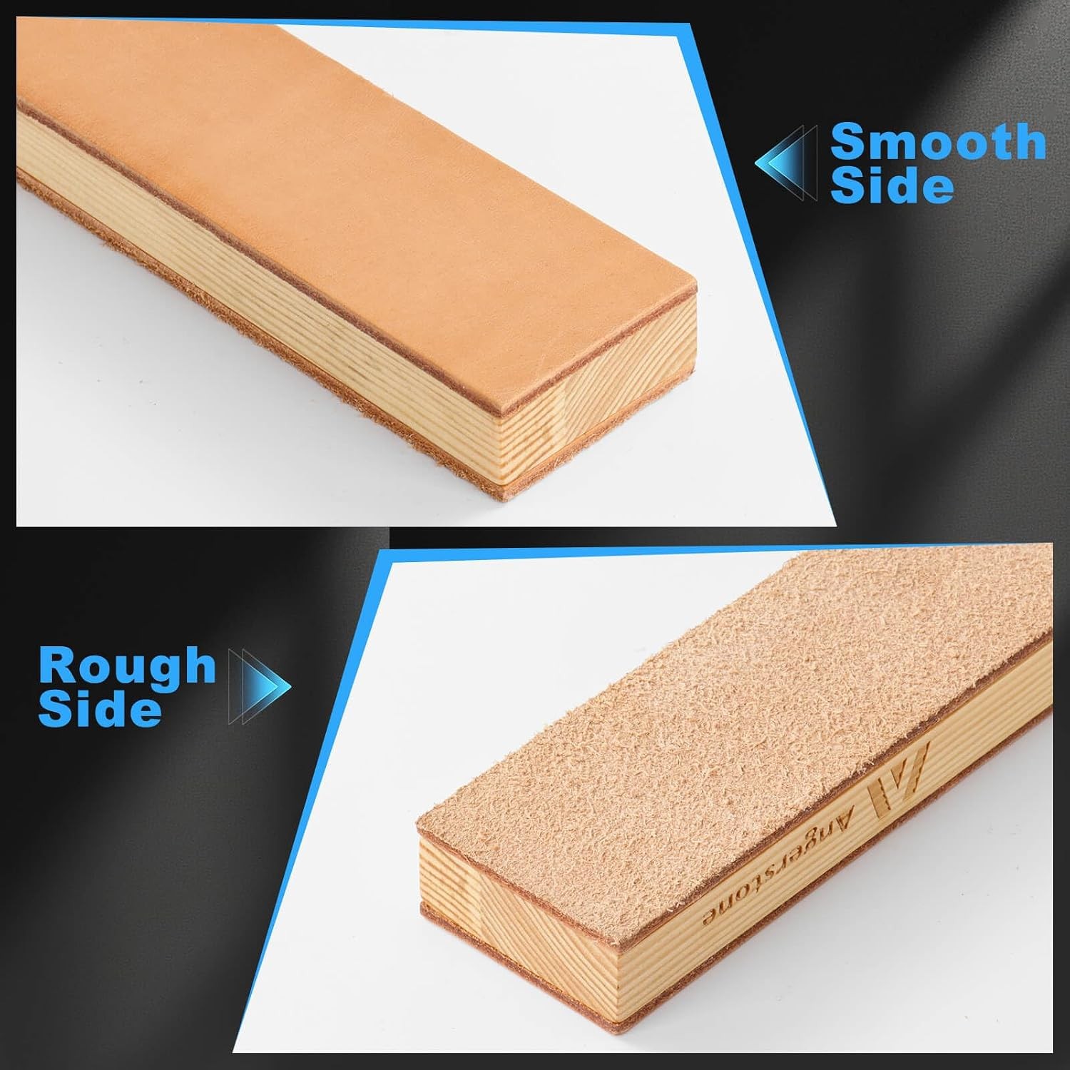 Knife & Chisel Leather Strop Double Side