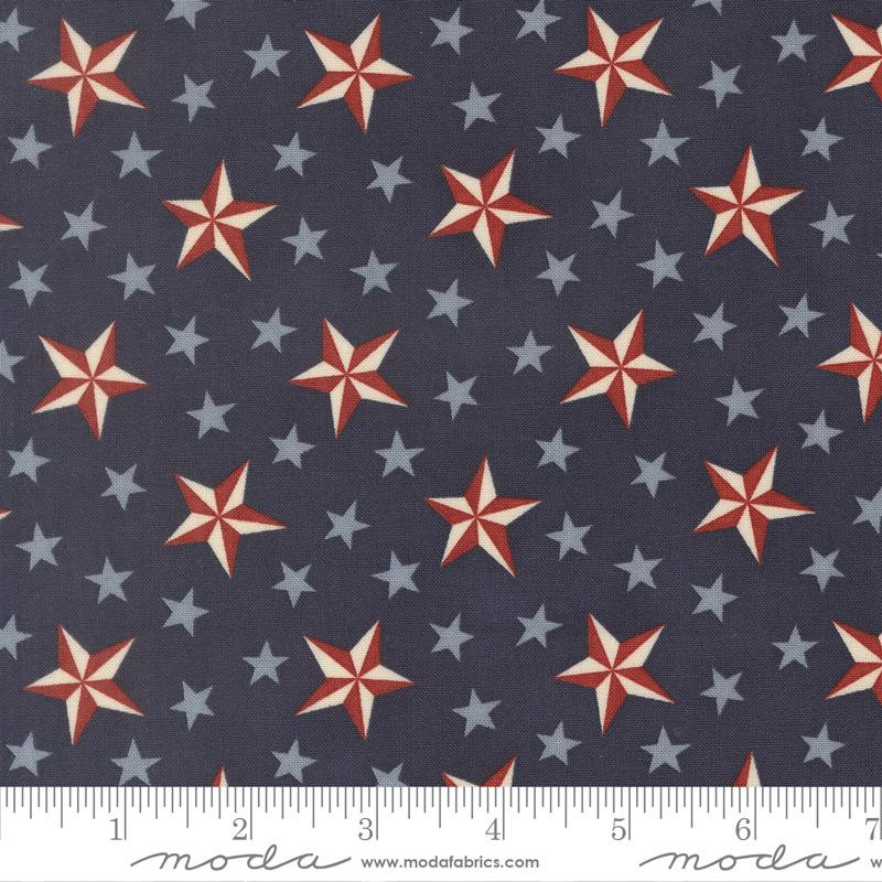 Moda Fabric - America 250 Years Loyalty Blue 56181 14 - Sold by 1/2 Yard