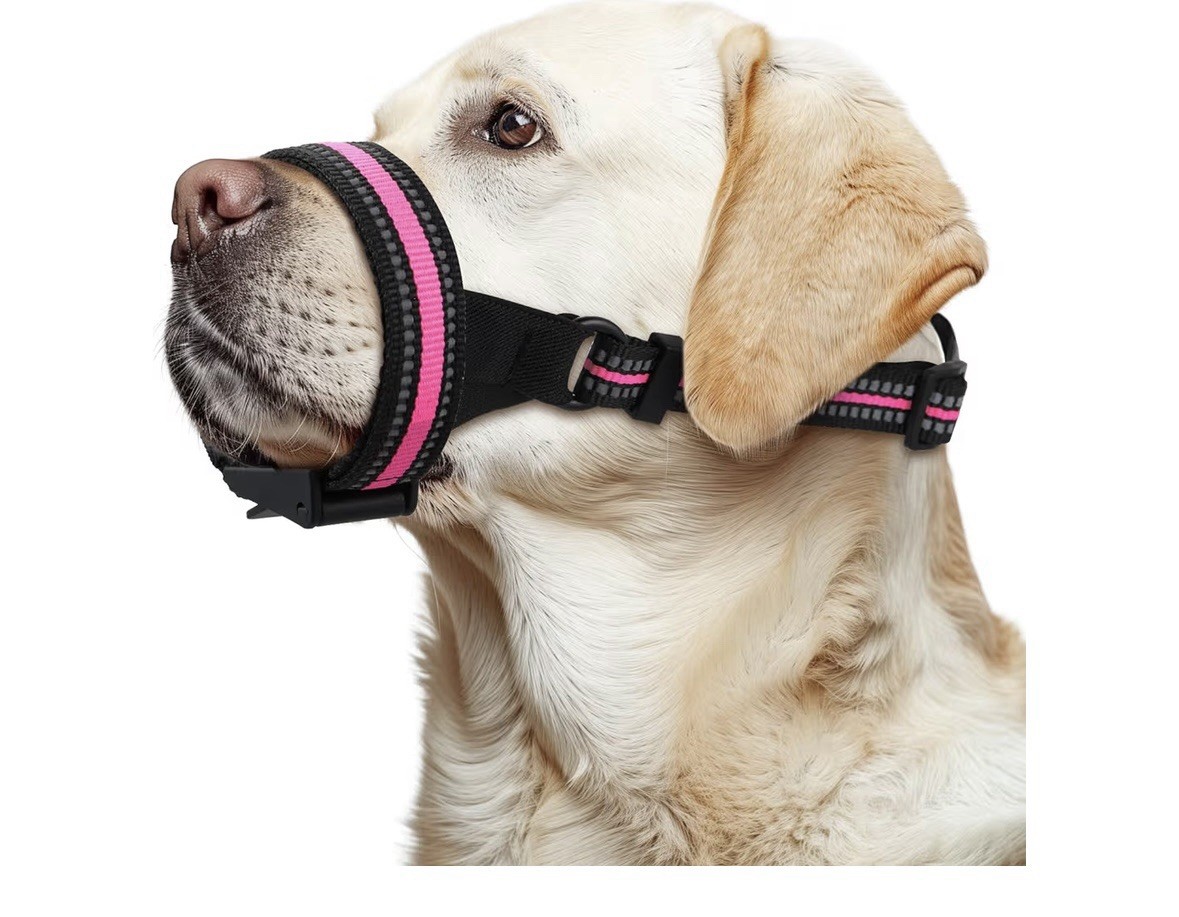 Bonthee dog muzzle adjustable , lightweight soft , allows Drinking Size XXL