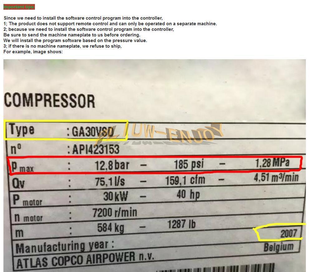 1PC NEW 2202842001 Controller for Atlas Copco Compressor 2202-8420-01 ES99 12VAC