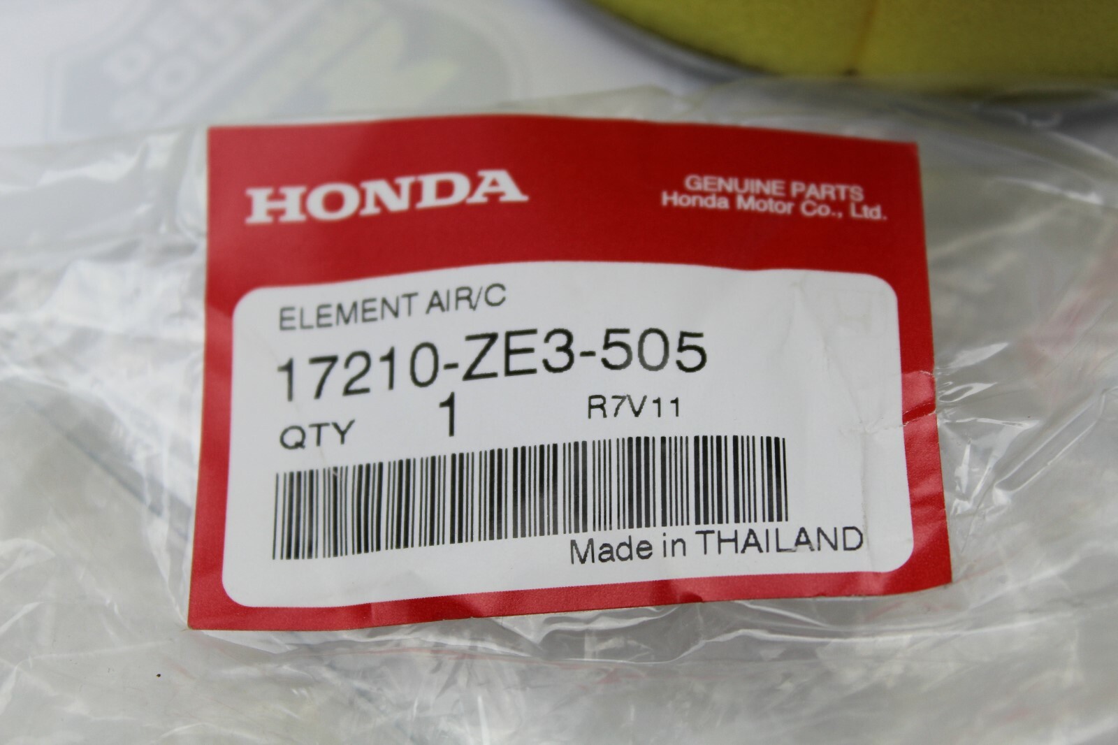 HONDA OEM 17210-ZE3-505 ELEMENT, AIR CLEANER