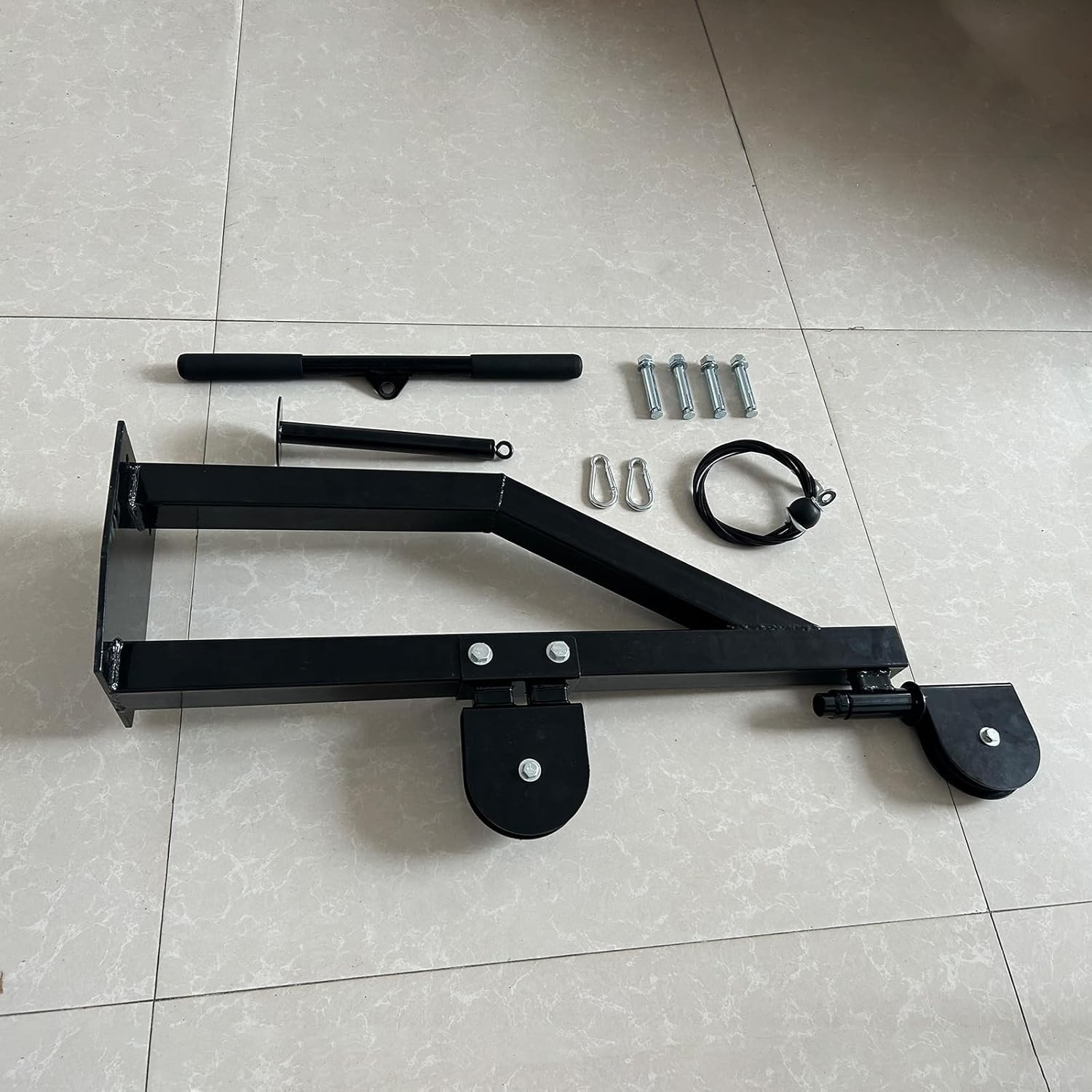 36.9" Oversized Wall Mounted Pulley System Gym LAT Pull Down Cable Attachments