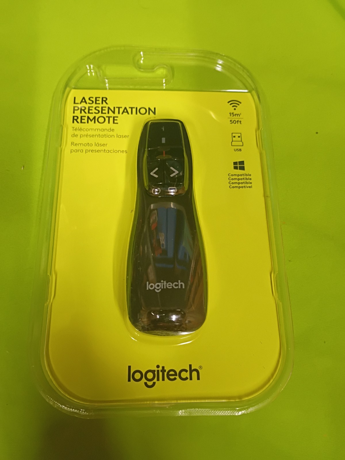 New & Sealed - Logitech Laser Presentation Remote Black (910-005467)