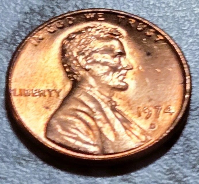 1974-D Lincoln Memorial Cent - Brilliant Uncirculated (BU) Free S&H BIN886