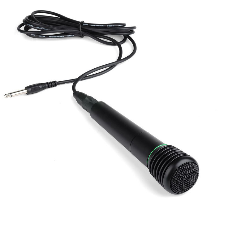 Dynamic Karaoke Vocal Wireless Wired Handheld Microphone Mic FM Receiver System