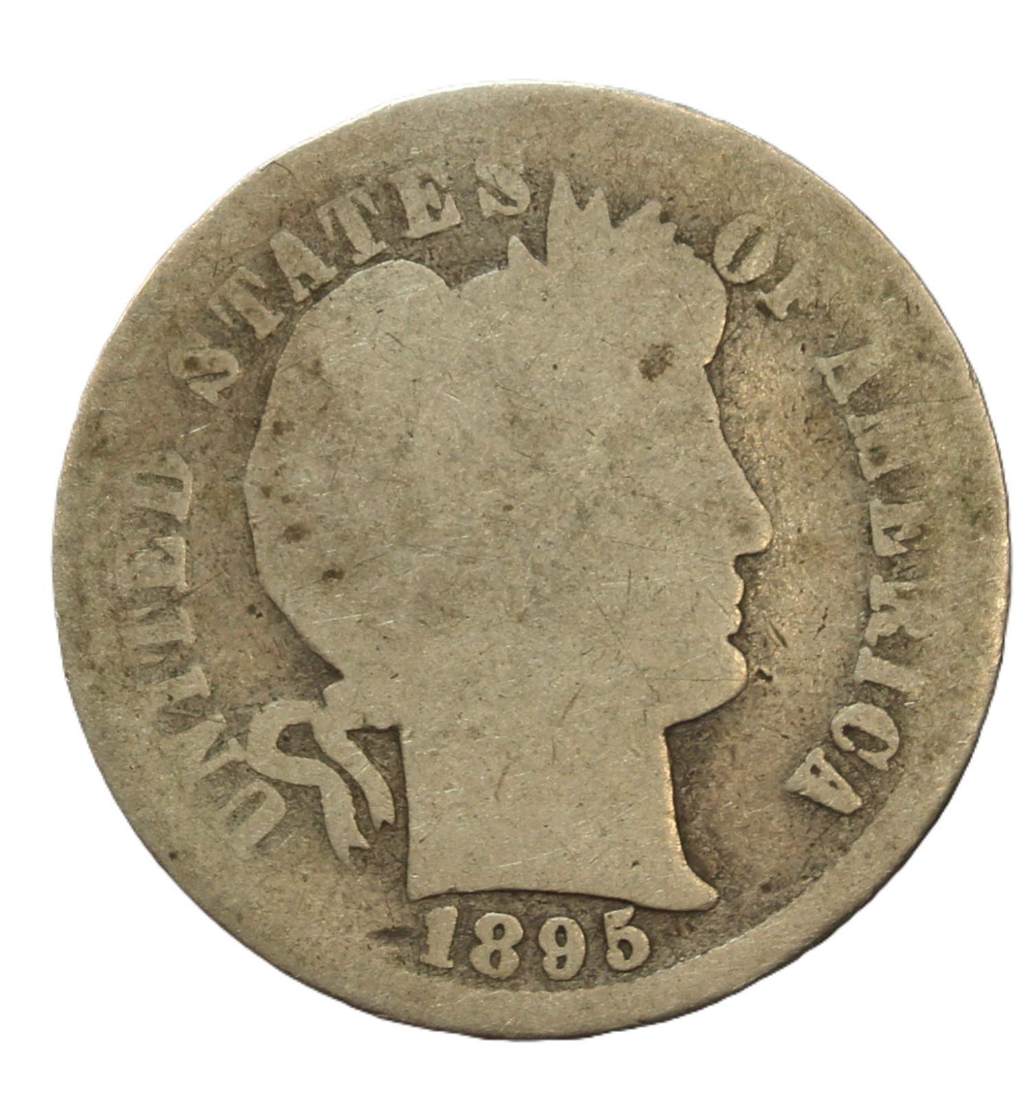 1895 O barber dime-Key Date -Choice good (G) - SMH807