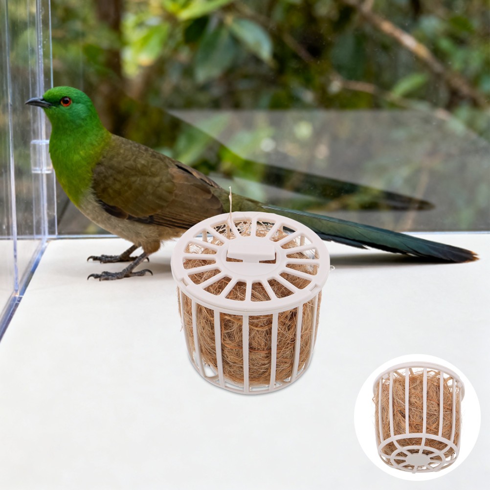 Breeding Nest for Canaries Bird Nesting Material with Storage Basket