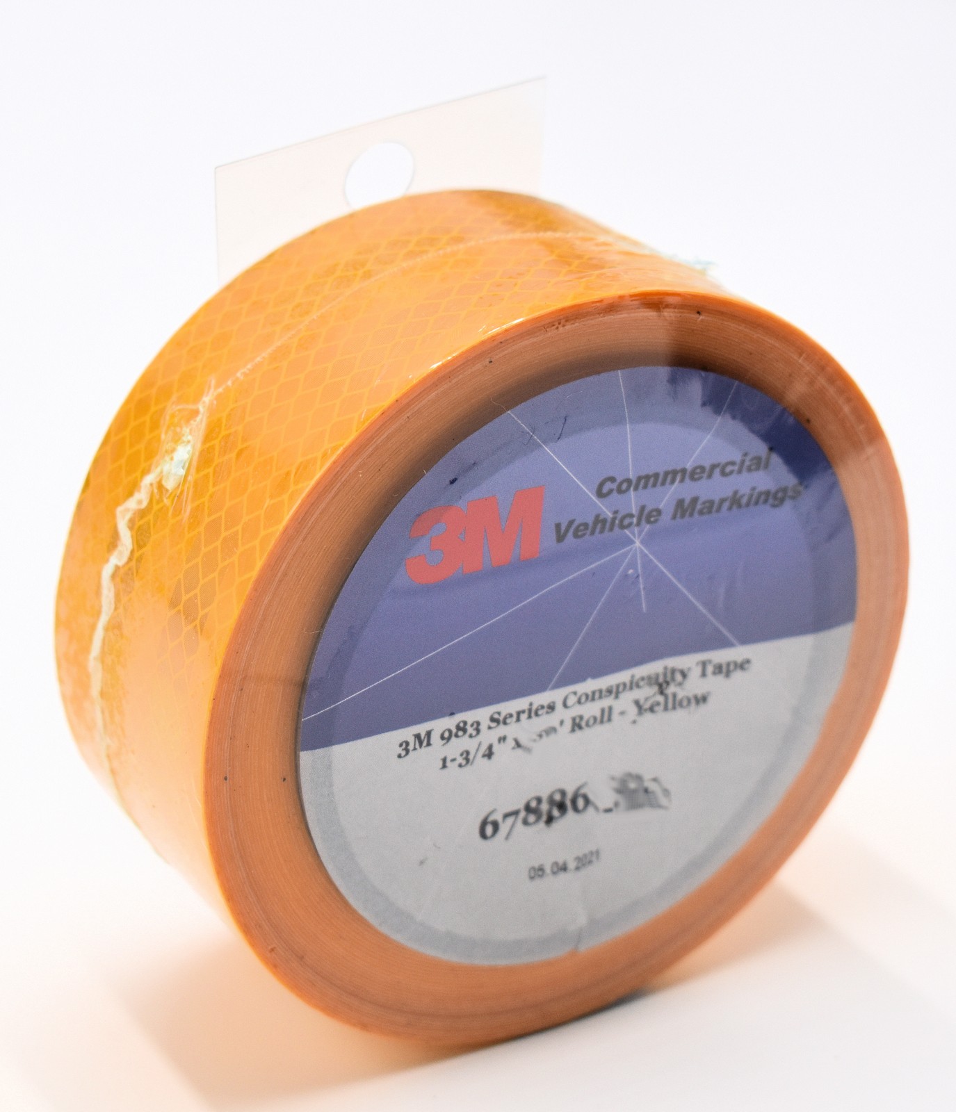 3M 67886-10 1-3/4" x 10' School Bus Yellow Tape Conspicuity Reflective Marking