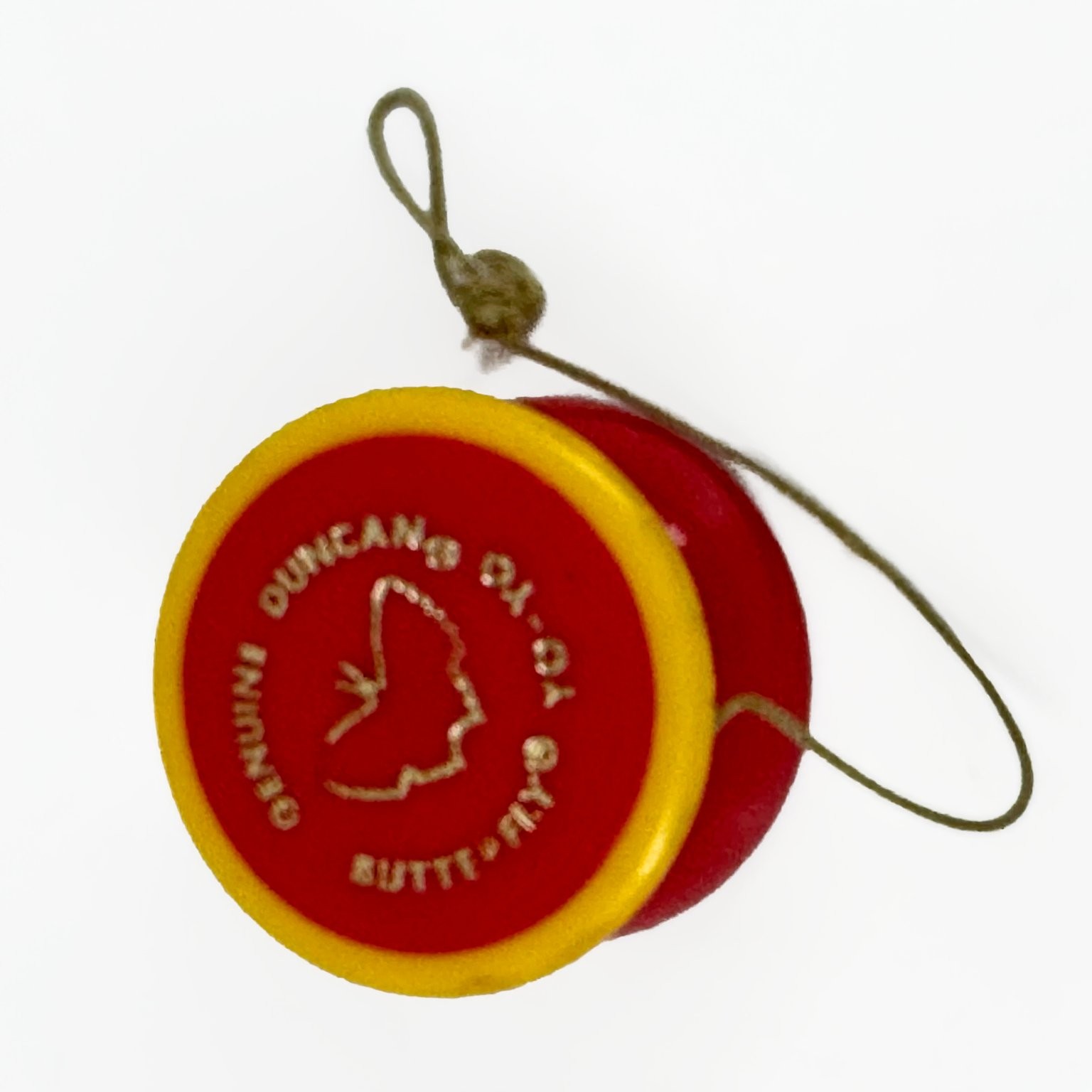 Duncan Butterfly Yo-Yo Red Yellow Genuine Classic Toy