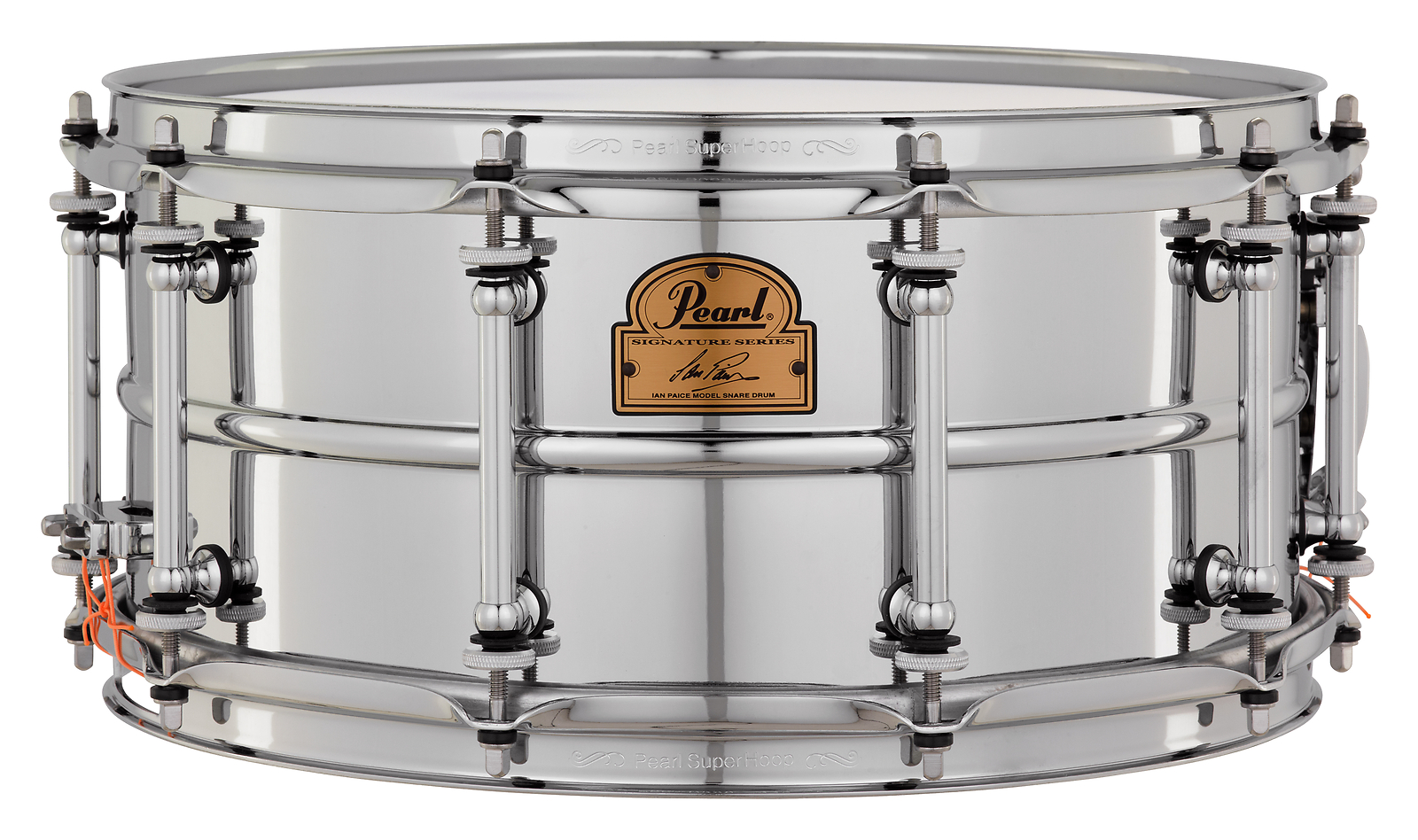 Pearl Ian Paice Signature 14x6.5" Steel Snare Drum w/Brass Tube Lugs | WorldShip