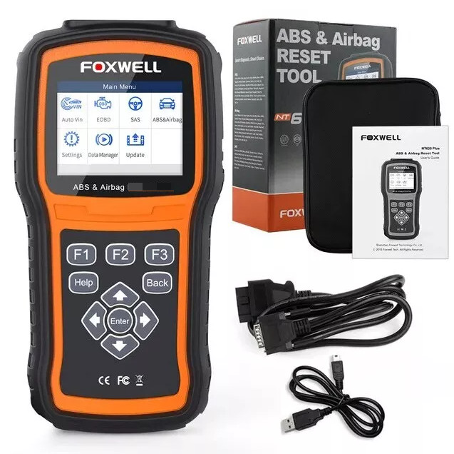 FOXWELL OBD2 Scanner Code Reader Brake Bleeding ABS SRS Resets Diagnostic Tool
