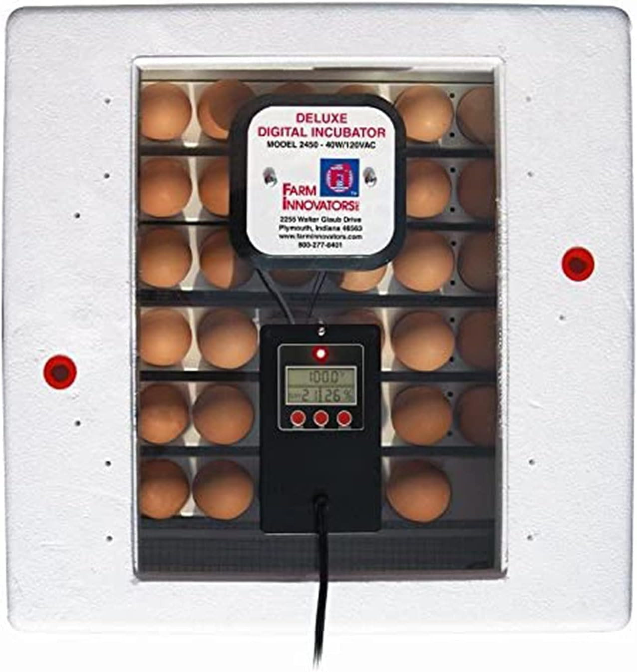 Model 2450 Pro Series Digital Circulated Air Egg Incubator with Automatic Egg Tu