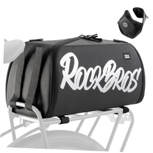 Bike Bags for Bicycle Rear rack - 12L/15L Bike Ebike Trunk No Side Pocket