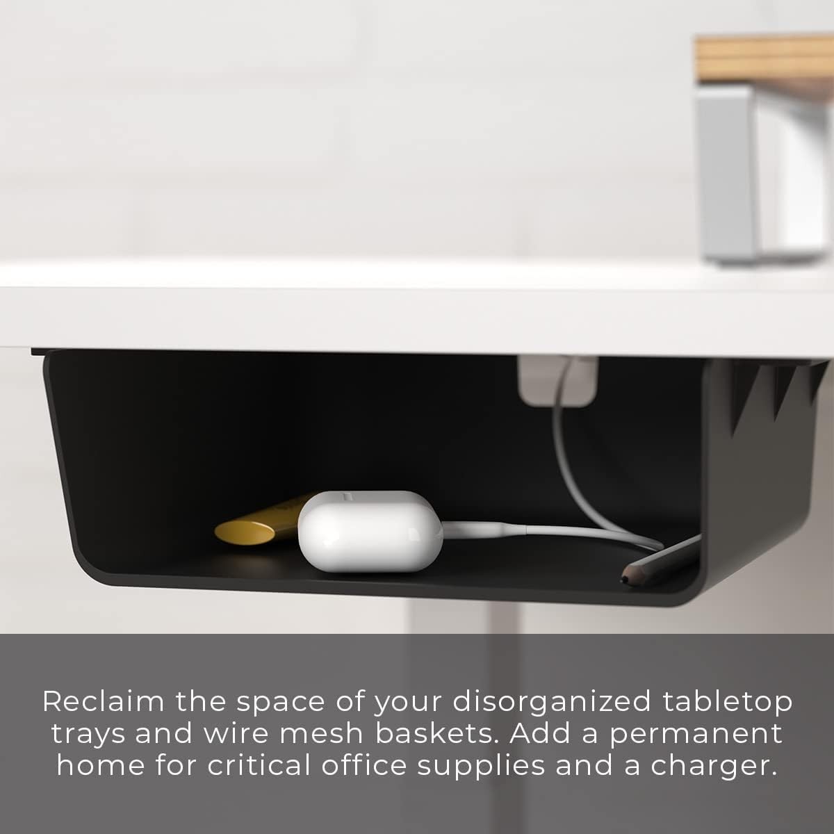 Under Desk Storage Shelf, Drawer Organizer for Office, Workstations, Tables, ...