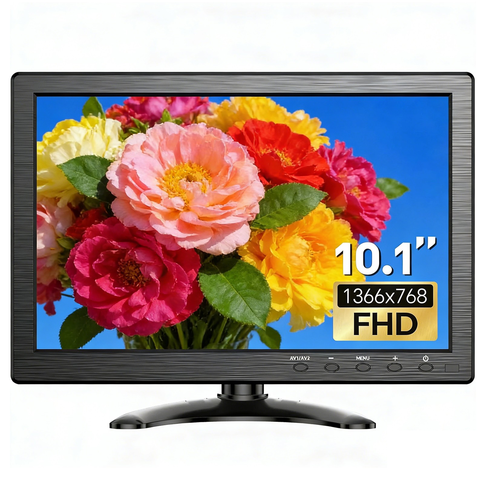 Eyoyo 10.1 Inch 1366x768 FHD Security Monitor HDMI VGA BNC AV USB CCTV Screen