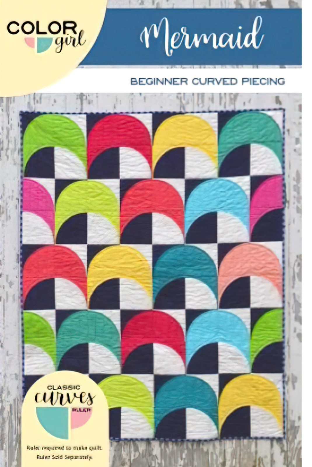 Mermaid Quilt Pattern by Color Girl Quilts