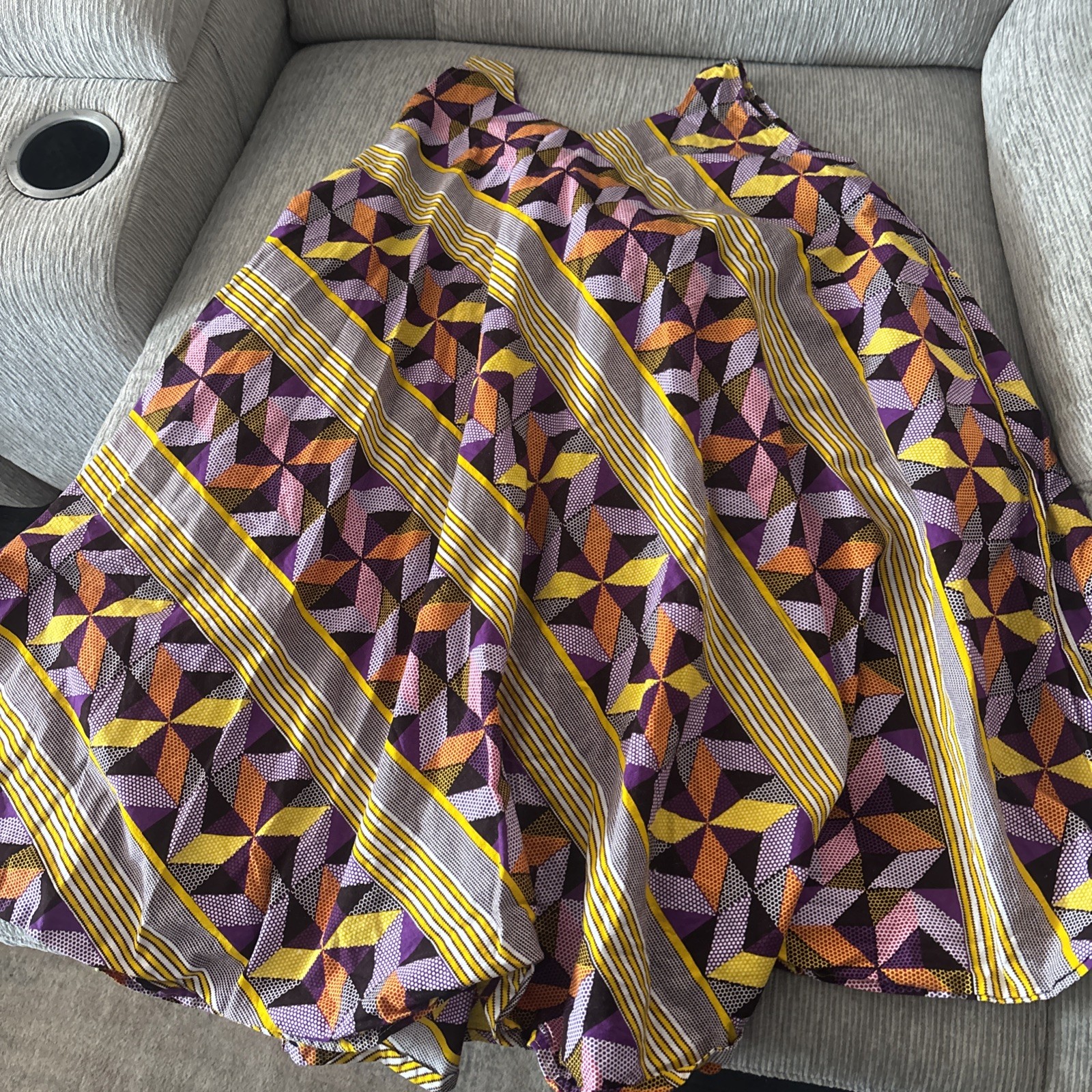 Hand Made Vibrant Colors-African Print Fabric Girl’s Petite Woman’s Dress
