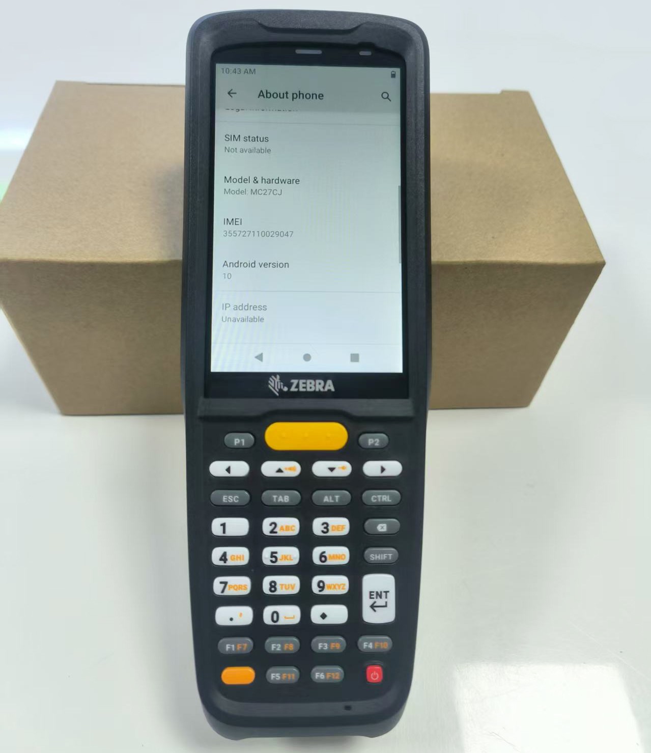 Zebra MC27 Android 10 Barcode Scanner Mobile Computer Terminal MC27CJ-3A3S2CN