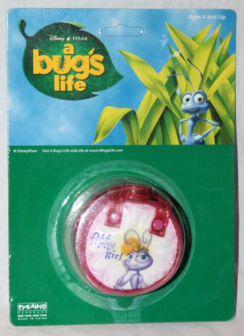 NEW IN PACKAGE VINTAGE  A BUG'S LIFE DISNEY / PIXAR  SMALL COIN PURSE 4" PYRAMID