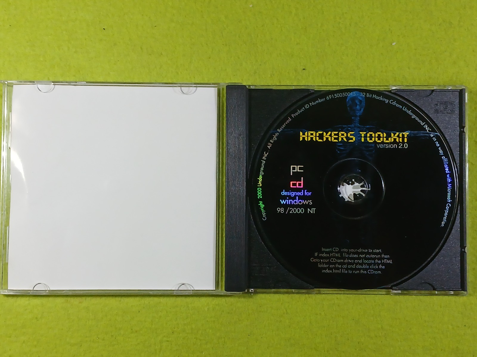 Hackers Toolkit Version 2.0 (PC, CD-ROM, 2000) Win98/2000/NT RARE OOP HTF