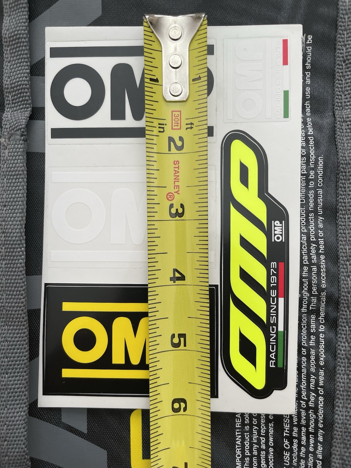 OMP Racing Sticker Sheet Free Shipping