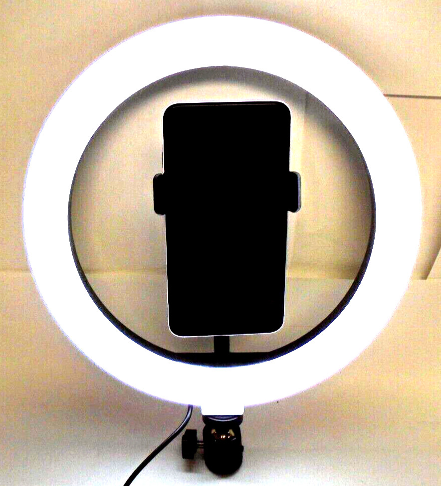 Beauty LED Ring Light for Make Up & Live Stream USB Power Supply No Tripod