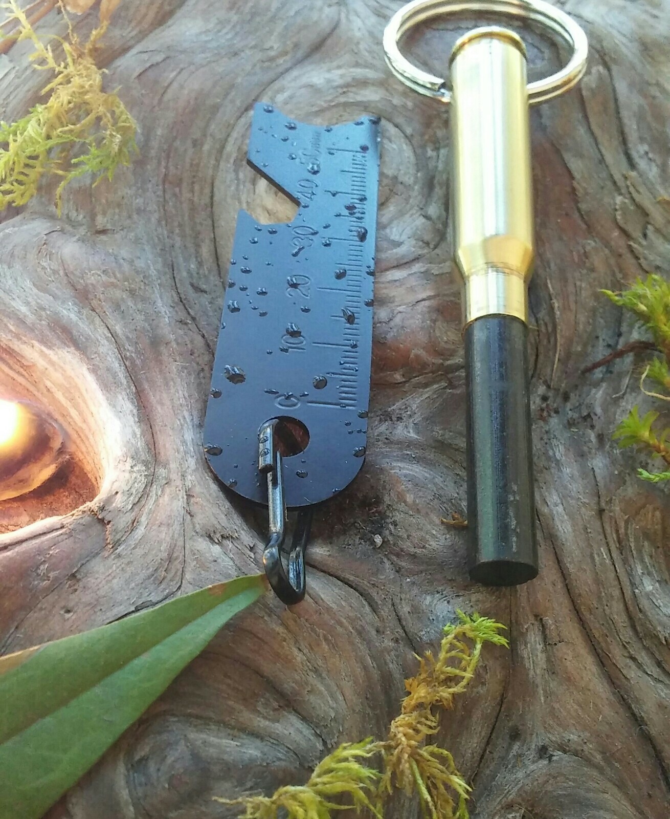 308 Bullet Brass Ferro Rod Flint Steel Fire starter EDC Survival ferrocerium