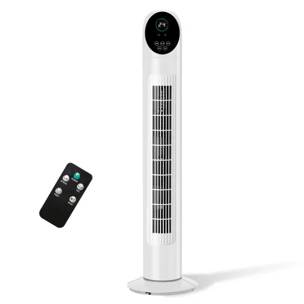 TF-36BR 34inch Tower Fan for Bedroom,Oscillating Floor Fans for indoors with 3 M