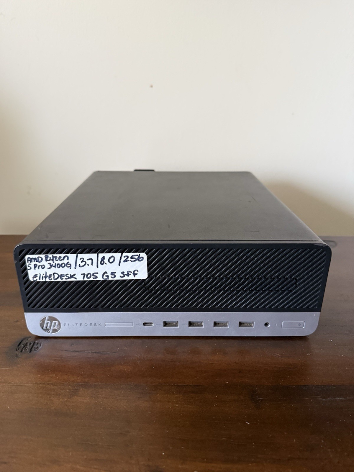 HP EliteDesk 705 G5 SFF Ryzen 5 Pro 3400G, 8gb, 250GB SSD Business Desktop No OS