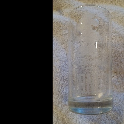 DISNEY MINNIE MOUSE ETCHED DRINKING GLASS. PERSONALIZED "JANET"