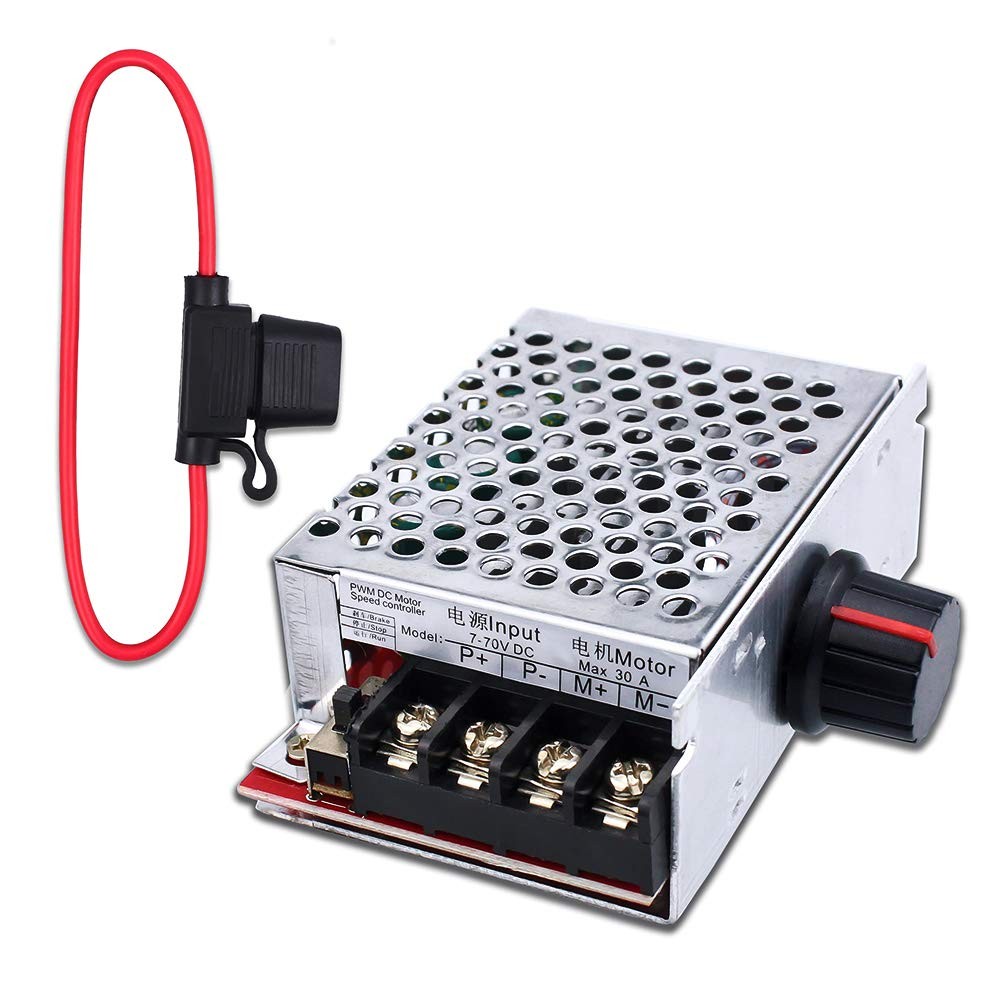 7-70V 30A PWM DC Motor Speed Controller Switch Control 12V 24V 36V 48V with 3...
