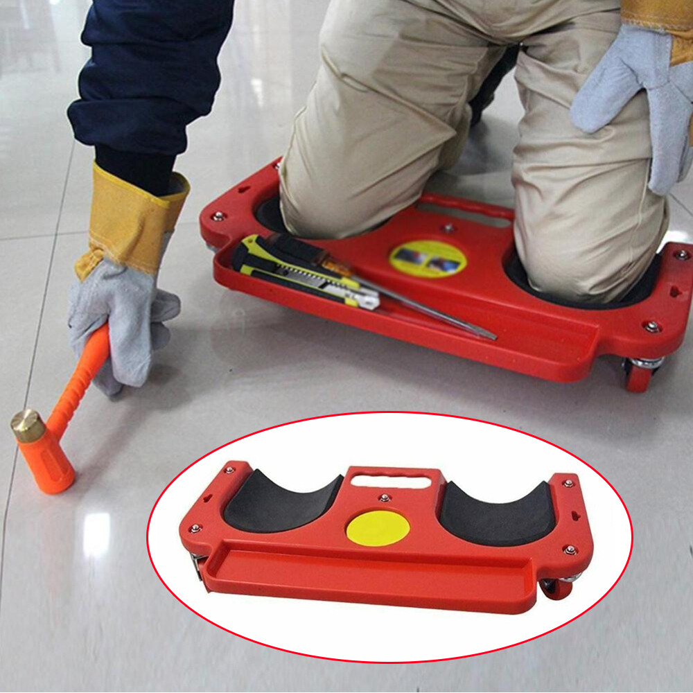 Rolling Knee Pads Platform W/ Wheeled Workers' Wheels Knee Pad Floor Tiles Tools