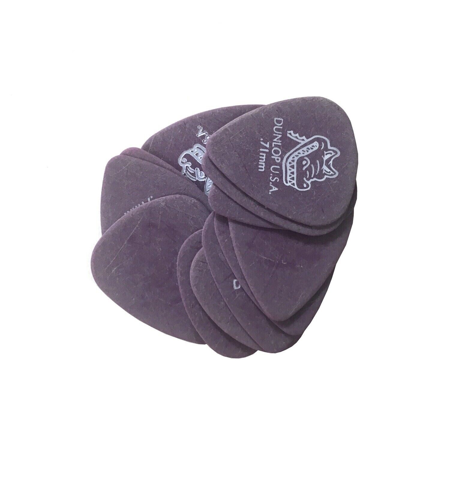 Dunlop Guitar Picks 12 Pack Gator Grip .71mm Medium 417P.71