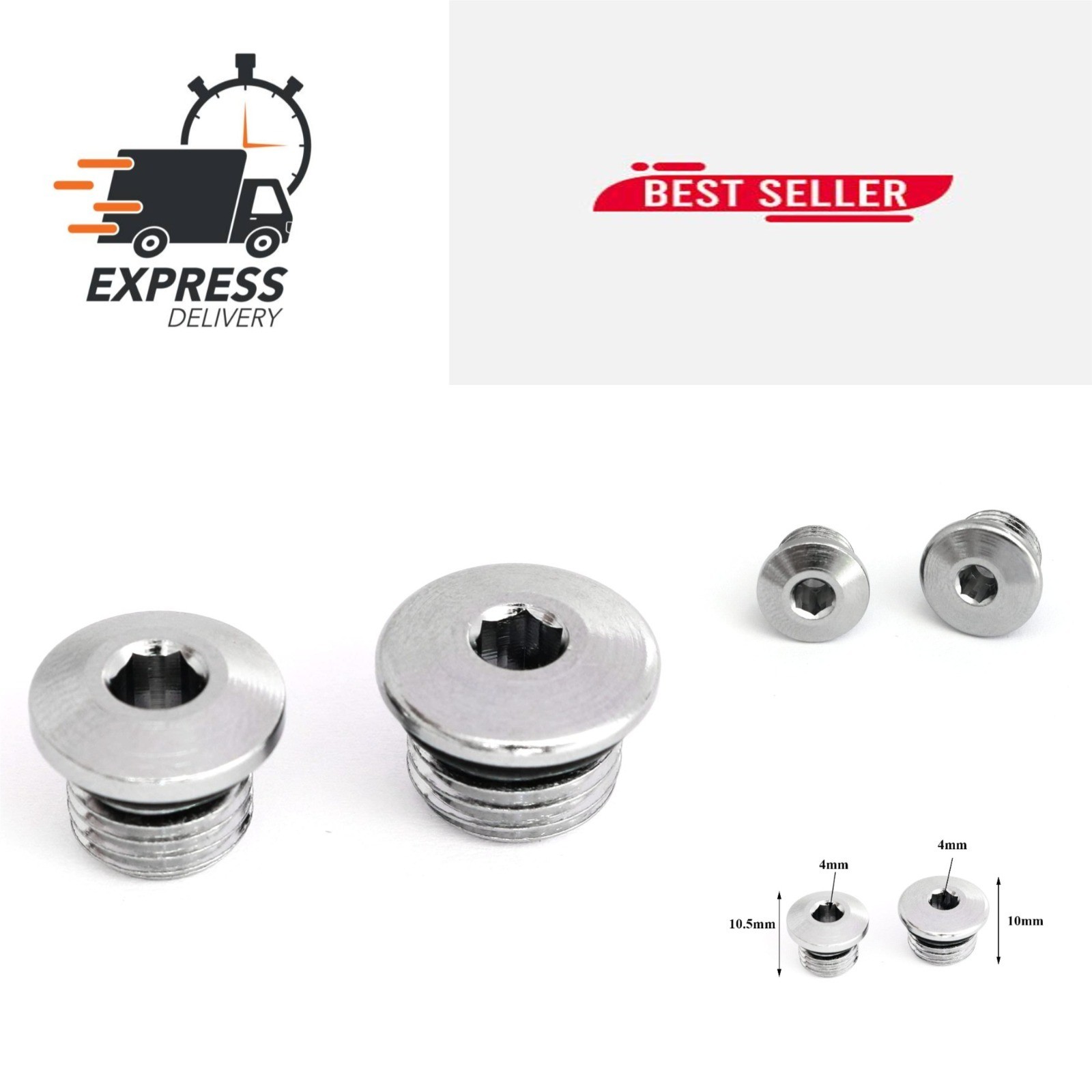 heyous Stainless Steel Scuba Diving Regulator Plug Kit