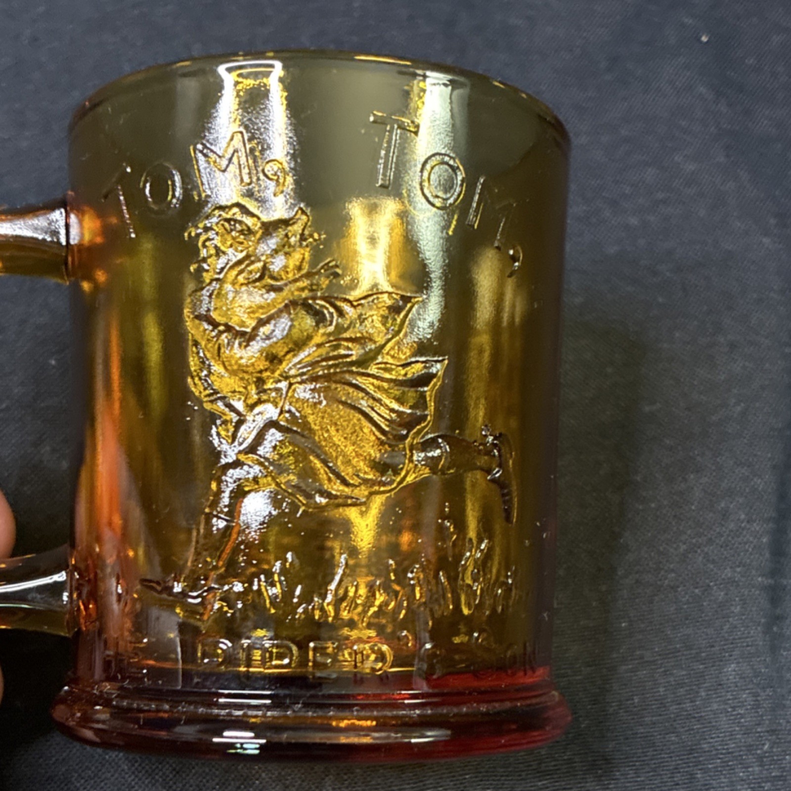 Indiana Glass Company Tom Tom The Pipers Son and Humpty Dumpty Mug