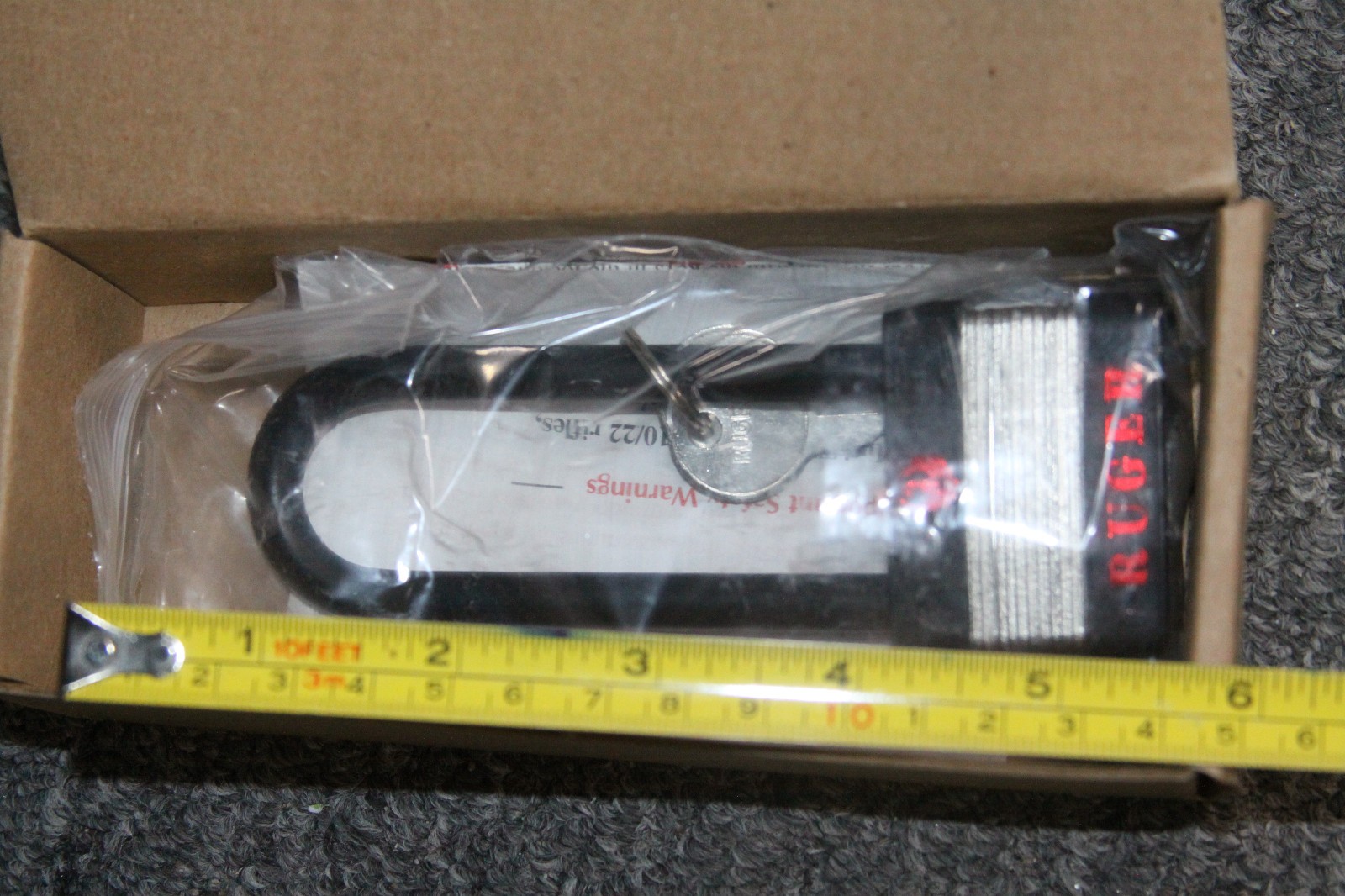 ORIGINAL RUGER Firearm Gun Lock Padlock With 2 Keys PM262