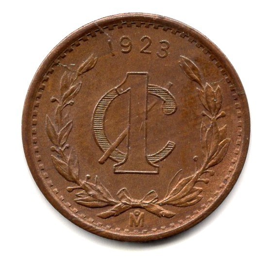 1923 MEXICO CENTAVO AU