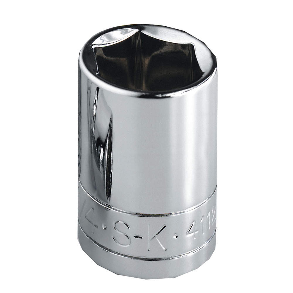 SK PROFESSIONAL TOOLS 40906 Socket, Steel, Chrome, 3/16 in 13N786