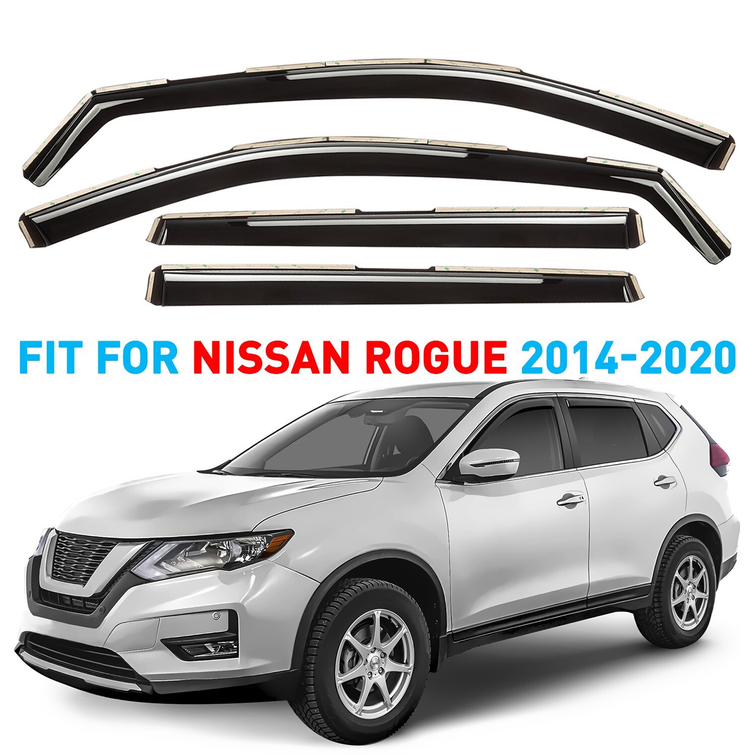 Rain Guards Vent Visors Shade for 2014-2020 Nissan Rogue