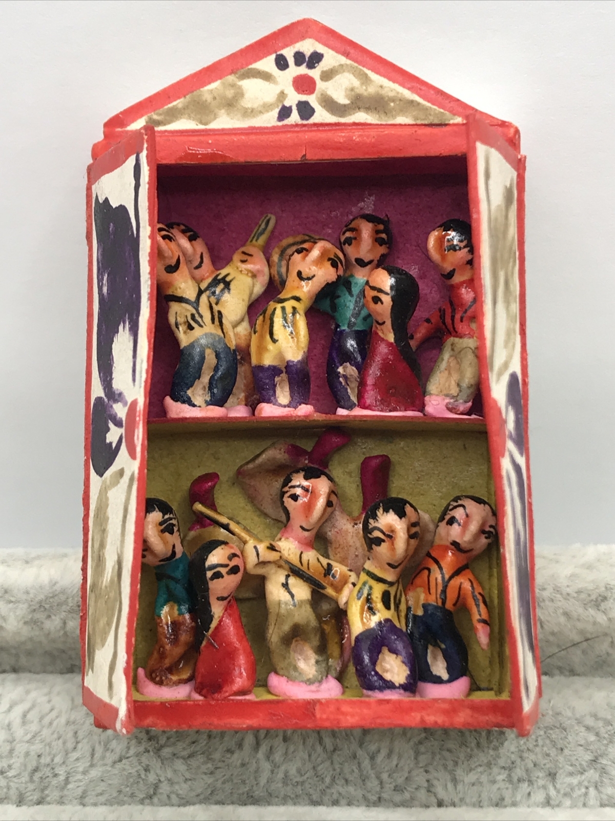 Peru Folk Art Vintage Peruvian Matchbox Diorama Miniature Handicraft #2 Retalbo