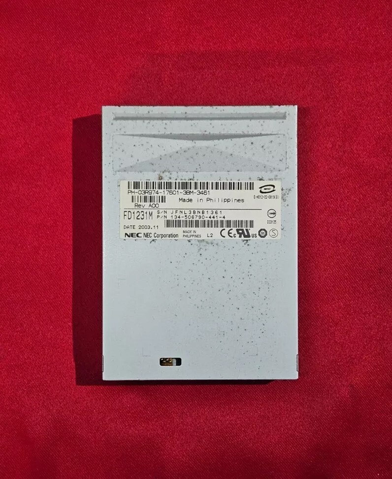 NEC FD1231M Internal 3.5" Floppy Drive - Dell 5R212 W7374