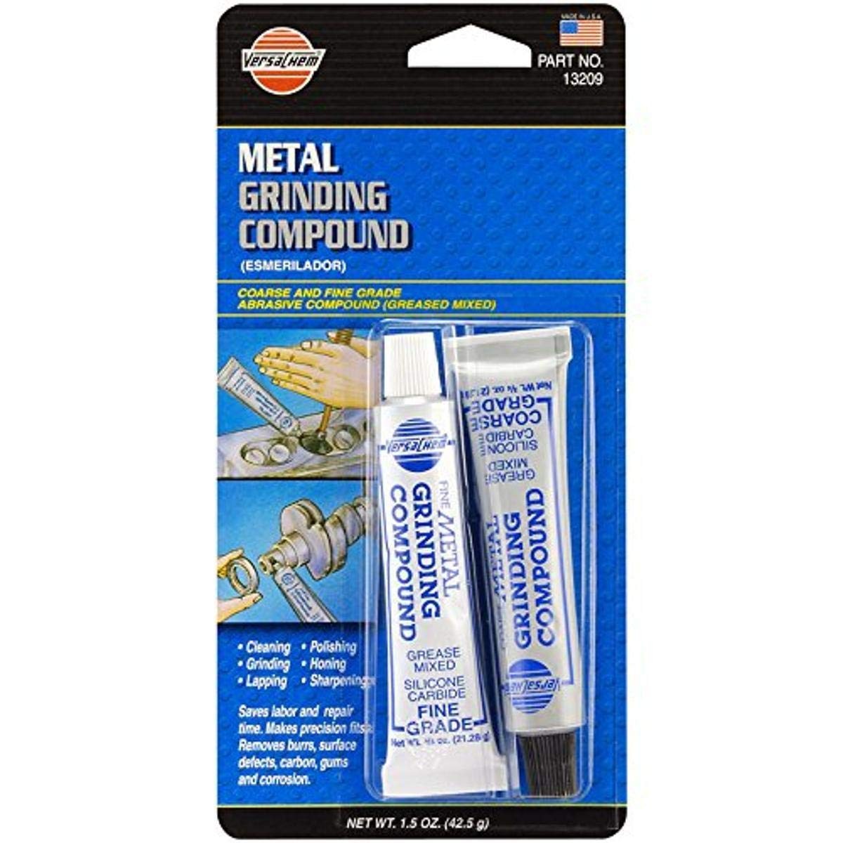 Metal Grinding Compound Lapping Sharpening Polishing 1.5 oz Silicone Carbide