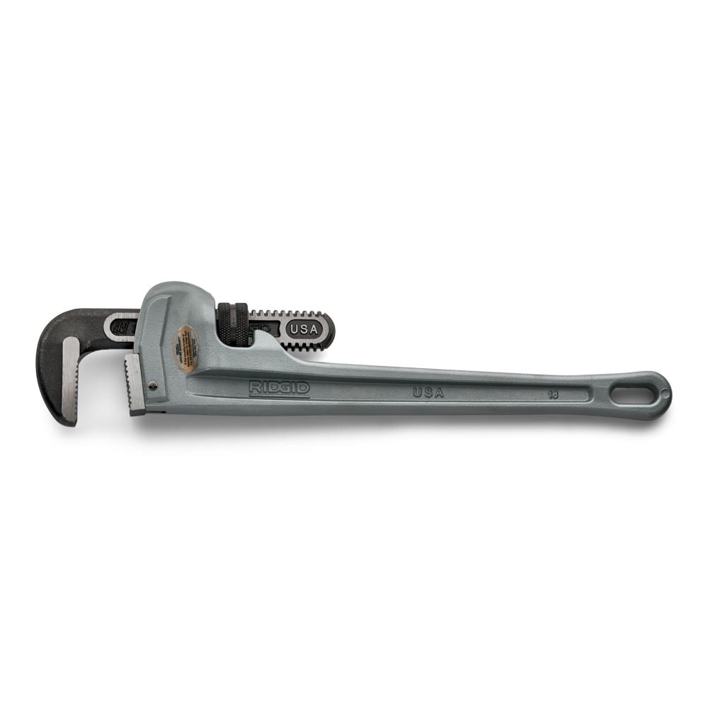 Wright 9R31090 Aluminum Heavy Duty Pipe Wrench - Ridgid 10" Max Dia 1-1/2"