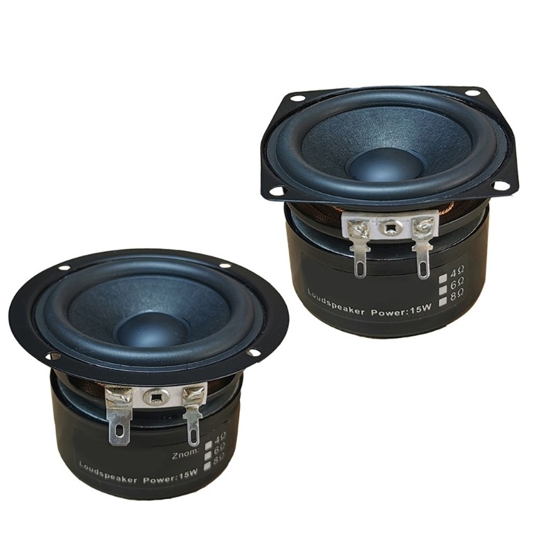 2.5Inch 4Ohm Subwoofer 15W Metal Speaker for Dynamic Home Sound Experience