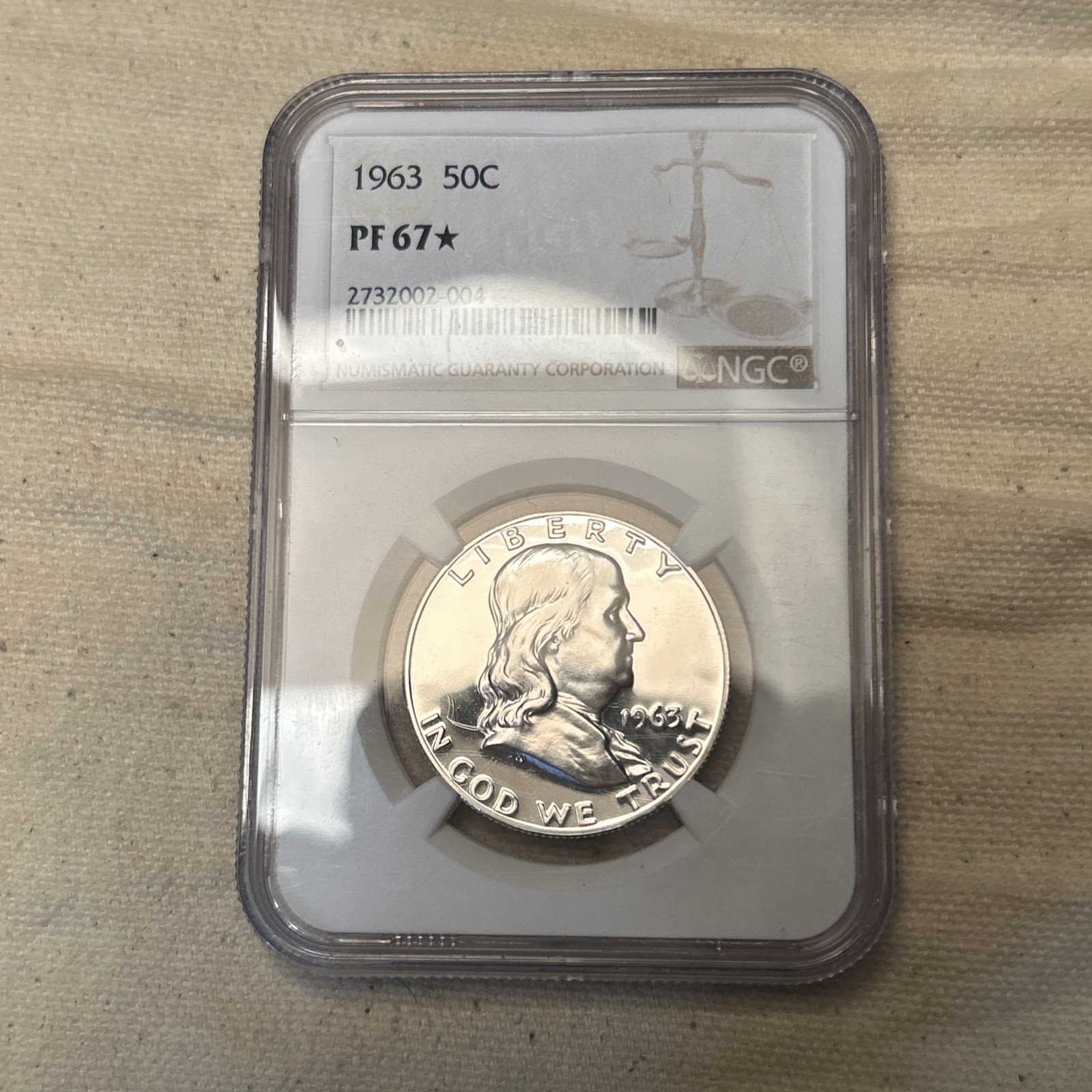 1963 P Franklin Half Dollar NGC PF-67 Star #BM D045