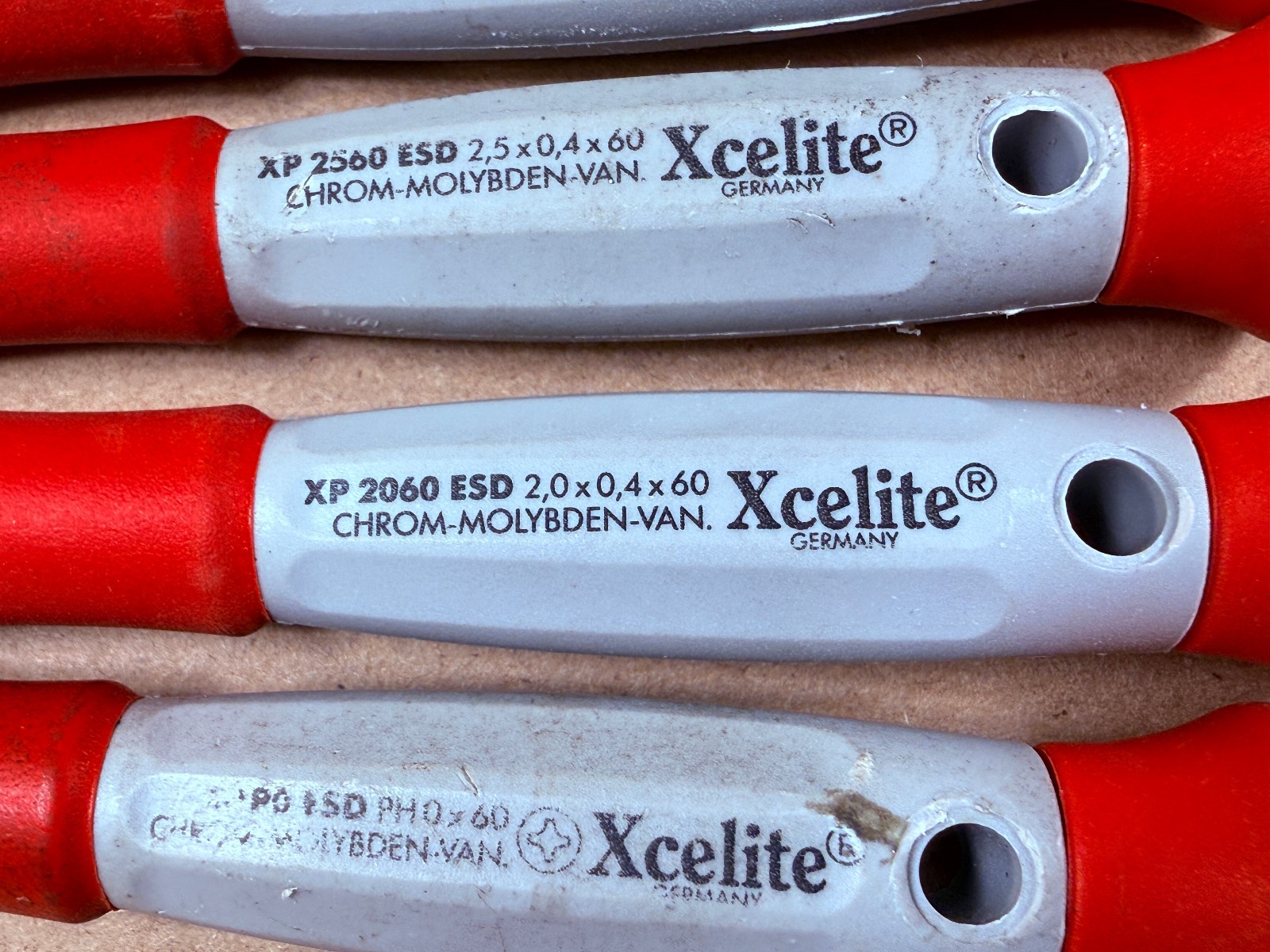 XCELITE Precision Electronic Screwdriver 6 piece Set XP600 - ESD Safe - Germany