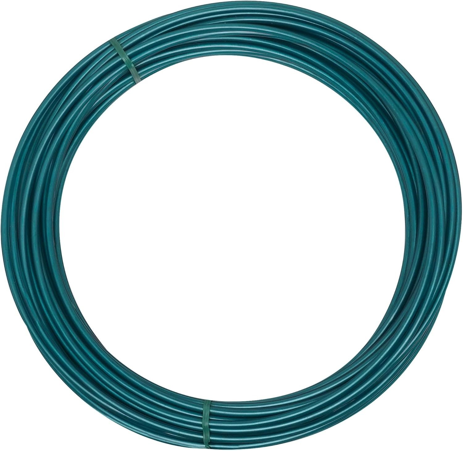 N267-039 Clothesline Wire 50-Feet Green Plastic Coated Steel For Outdoor Use