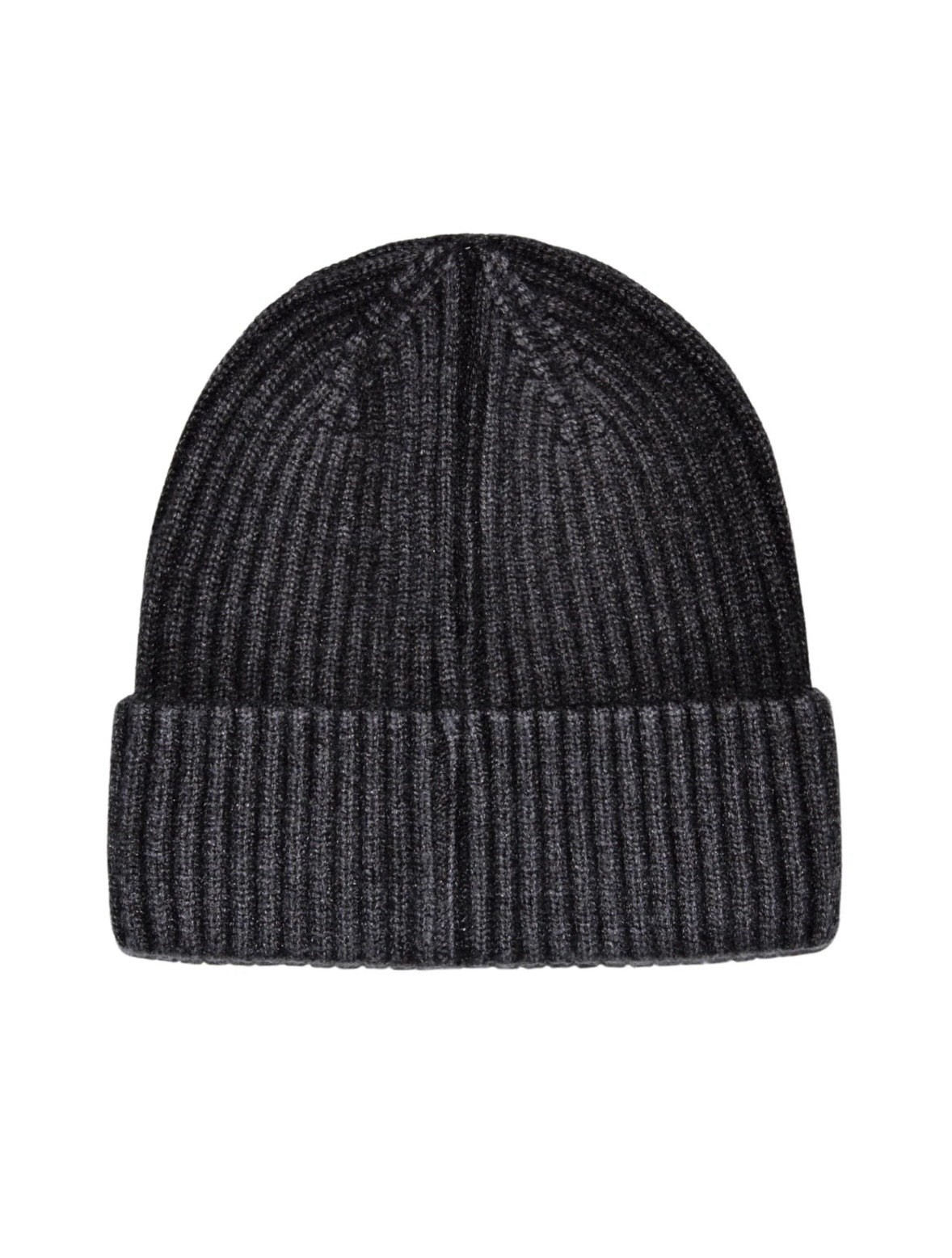 Hatphile One Size, Running on Caffeine & Anxiety Black Cat Vintage Gray Beanie