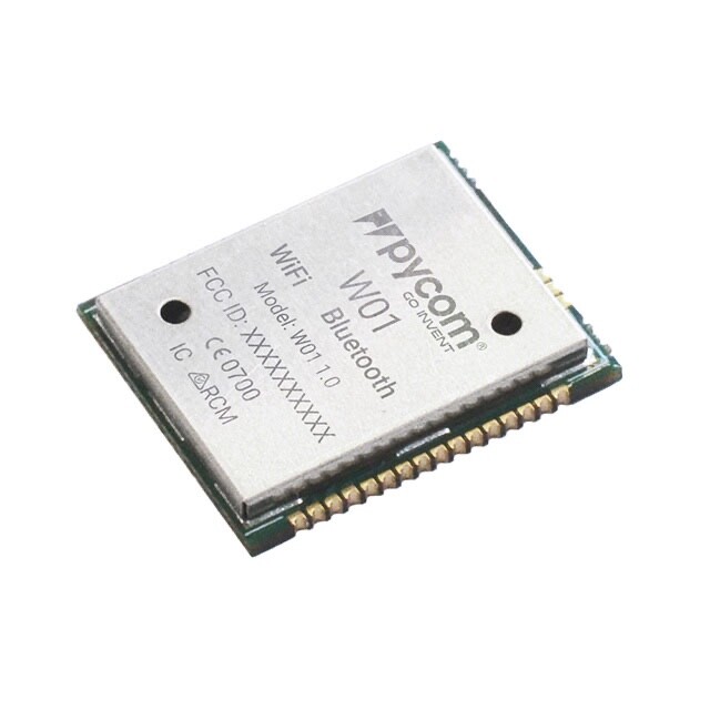 Pycom W01 3.3V BLE/WiFi Module, Bluetooth Low Energy (BLE), WiFi I2C, I2S, SPI,